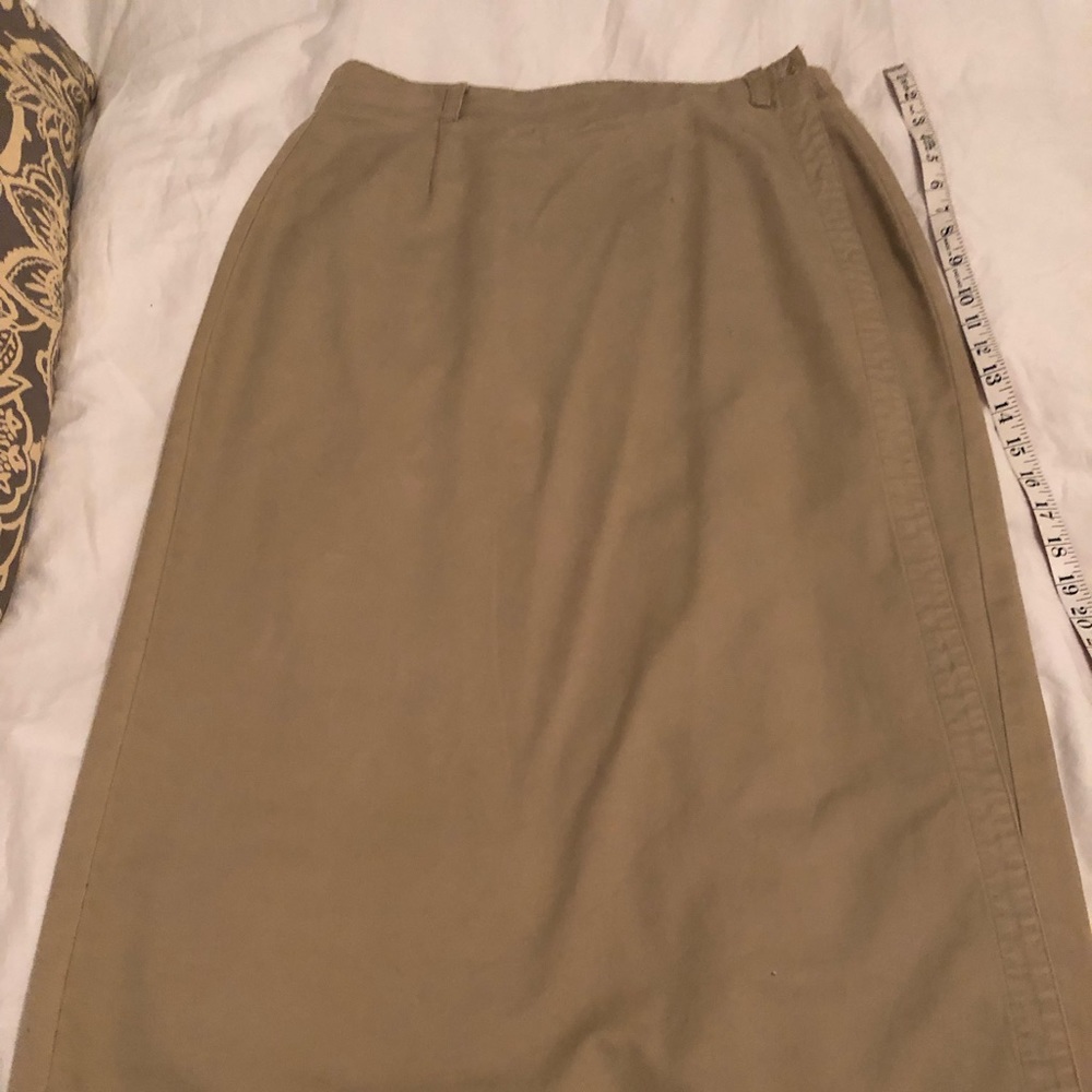 Gap khaki wrap around skirt
